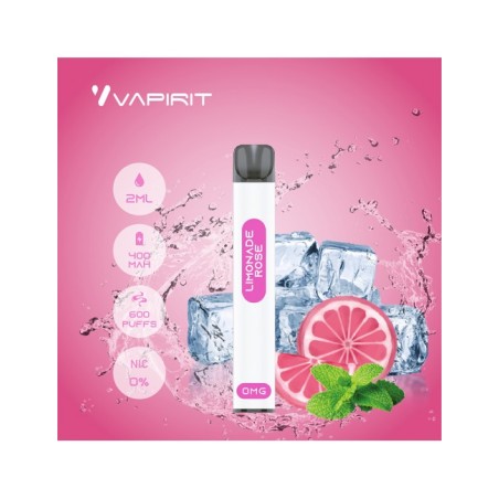 Limonade Rose Vapirit Jetable 600puffs