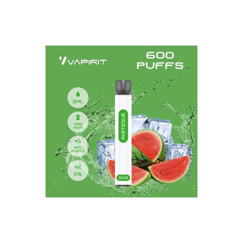 Pastèque Vapirit Jetable 600puffs