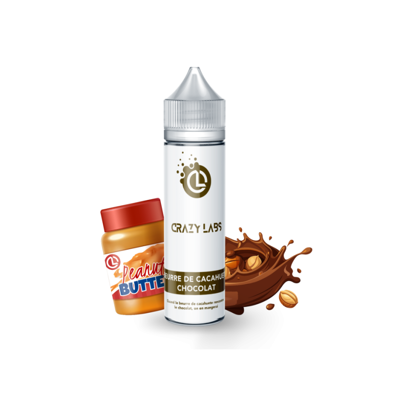 BEURRE DE CACAHUETE CHOCOLAT 50ML CRAZY LABS