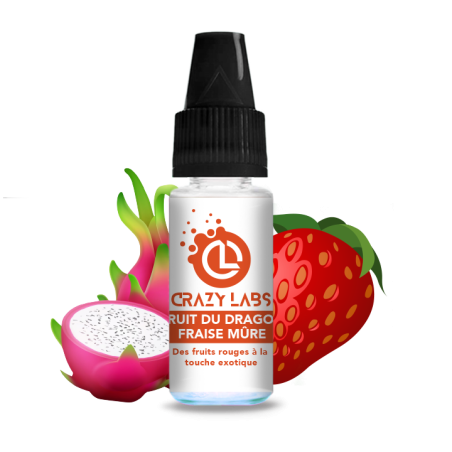 FRUIT DU DRAGON FRAISE MURE 10ML CRAZY LABS