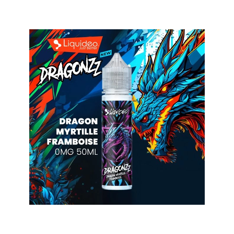 DRAGON MYRTILLE FRAMBOISE 50ML DRAGONZZ