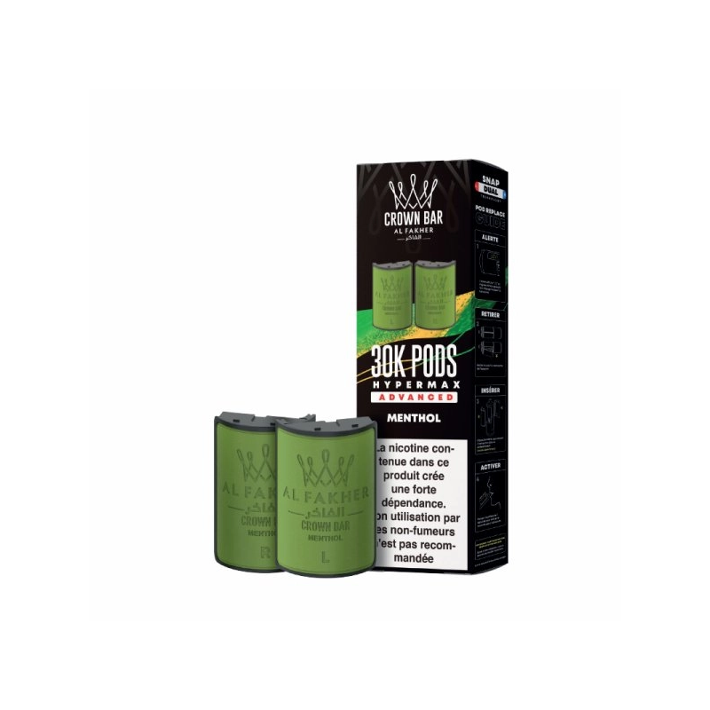 CARTOUCHE PRE REMPLIE MENTHOL HYPER MAX ADVANCED 10ML 6MG X2