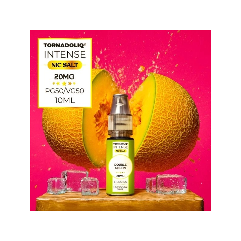 DOUBLE MELON ICE NIC SALTS 10ML INTENSE BY TORNADOLIQ