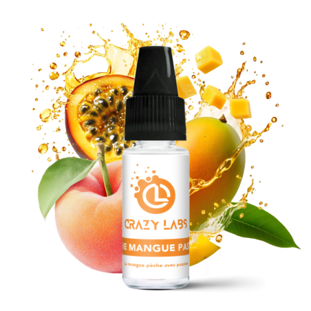 PECHE MANGUE PASSION 10ML CRAZY LABS