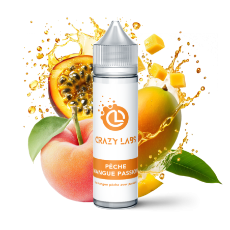 PECHE MANGUE PASSION 50ML CRAZY LABS
