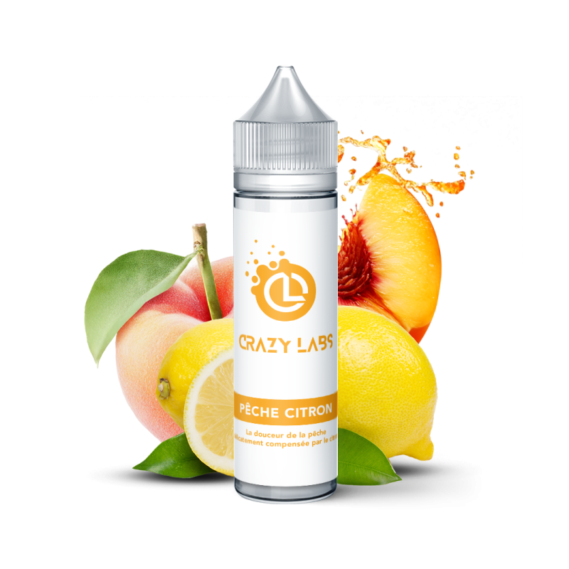 Pêche Citron 50ml CRAZY LABS