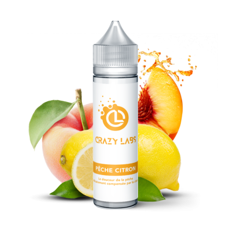Pêche Citron 50ml CRAZY LABS