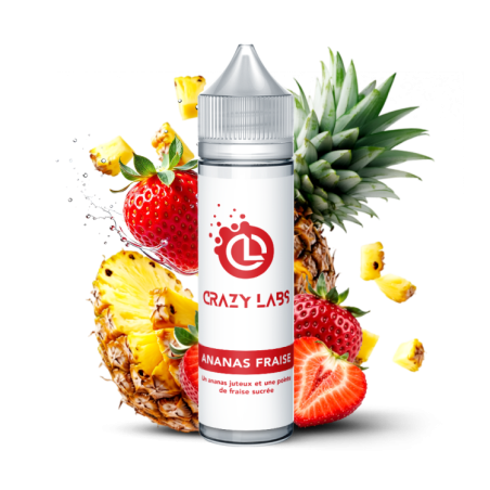 ANANAS FRAISE 50ML CRAZY LABS