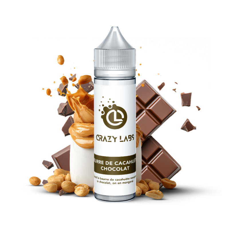 BEURRE DE CACAHUETE CHOCOLAT 50ML CRAZY LABS