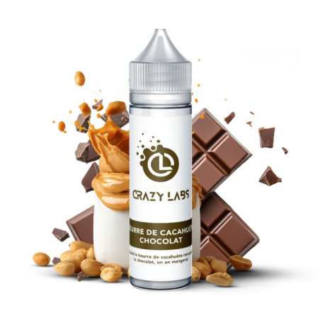 BEURRE DE CACAHUETE CHOCOLAT 50ML CRAZY LABS