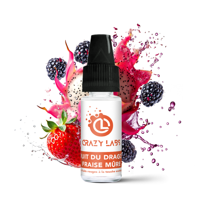 FRUIT DU DRAGON FRAISE MURE 10ML CRAZY LABS