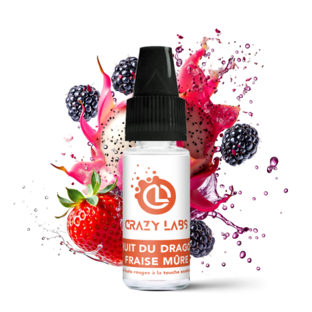FRUIT DU DRAGON FRAISE MURE 10ML CRAZY LABS
