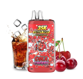 CRAZY PUFF 35K COLA CHERRY 1100MAH 20ML 20MG NIC SALT TORNADOLIQ