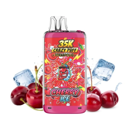 CRAZY PUFF 35K CHERRY ICE 1100MAH 20MG NIC SALT TORNADOLIQ