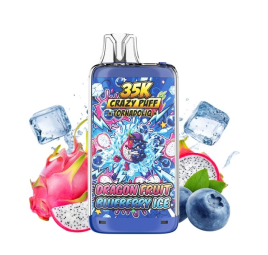 CRAZY PUFF 35K DRAGON FRUIT BLUEBERRY ICE 20MG NIC SALT TORNADOLIQ