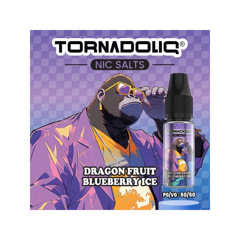 DRAGON FRUIT BLUEBERRY ICE 10ML NIC SALT TORNADOLIQ